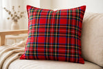 Royal Stewart Plaid Cotton — Lifestyle cushion view