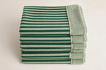 Rugby Stripe French Terry — Folded stack view