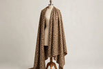 Safari Animal Print Flannel — Draped view