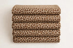 Safari Animal Print Flannel — Folded stack view