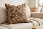 Safari Animal Print Flannel — Lifestyle cushion view