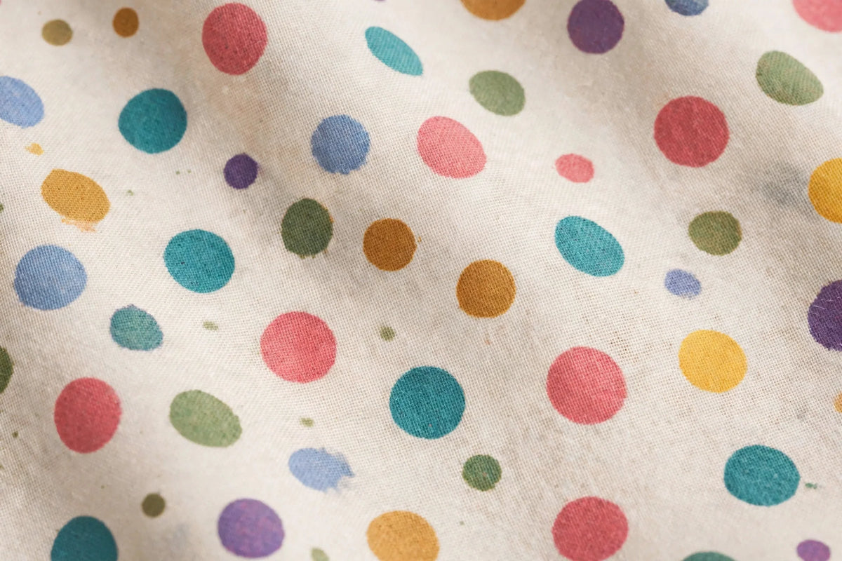 Scattered Polka Dot Rayon — Pattern detail view