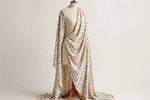 Scattered Polka Dot Rayon — Draped view