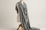 Silver Leopard Knit — Draped view