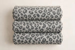 Silver Leopard Knit — Folded stack view