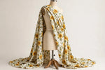 Sunflower Print Cotton — Draped view