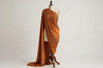 Sunset Leopard Rayon — Draped view