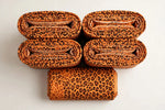 Sunset Leopard Rayon — Folded stack view