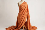 Sunset Stripe Rayon — Draped view