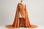 Sunset Zebra Rayon — Draped view