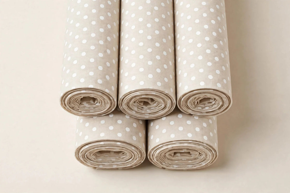 Swiss Polka Dot Cotton — Folded stack view
