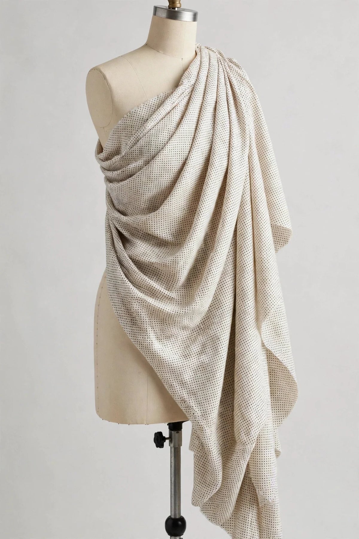 Tiny Polka Dot Cotton — Draped view