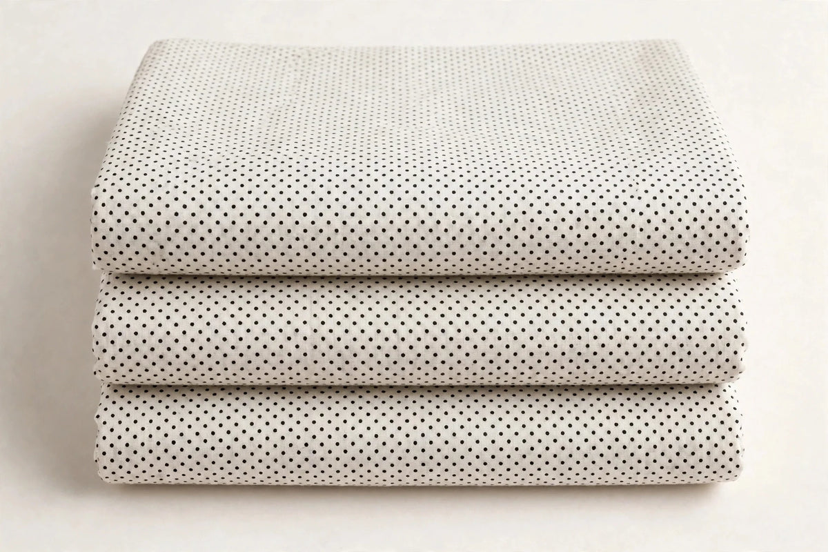 Tiny Polka Dot Cotton — Folded stack view