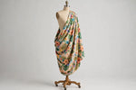Tropical Floral Rayon — Draped view