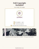 Full copyright included - your design, your rights