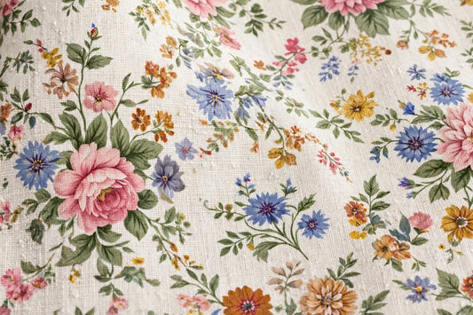 Vintage Floral Cotton — Pattern detail view