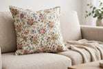 Vintage Floral Cotton — Lifestyle cushion view