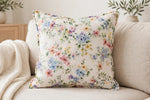 Watercolor Floral Voile — Lifestyle cushion view