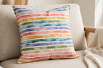 Watercolor Stripe — Lifestyle cushion view