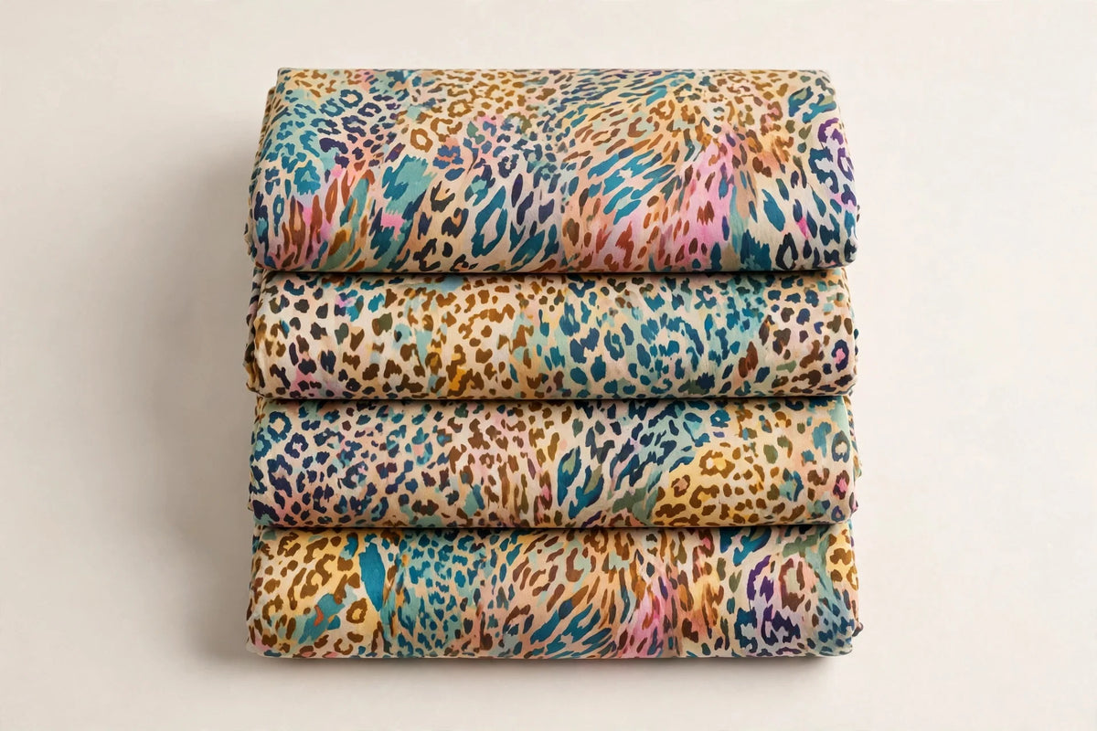 Wild Kingdom Animal Print Rayon — Folded stack view