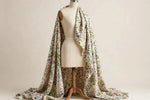 Wildflower Meadow Floral Rayon — Draped view