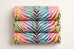 Zebra Bloom Cotton — Folded stack view