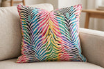 Zebra Bloom Cotton — Lifestyle cushion view