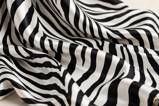 Zebra Luxe Satin — Pattern detail view