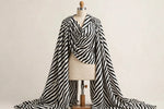 Zebra Luxe Satin — Draped view