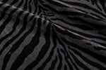 Zebra Nights Velvet — Pattern detail view