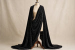 Zebra Nights Velvet — Draped view