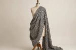 Zebra Print Cotton — Draped view