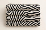 Zebra Print Cotton — Folded stack view