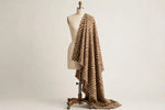 Zebra Safari Flannel — Draped view