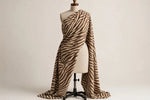 Zebra Trail Canvas — Draped view